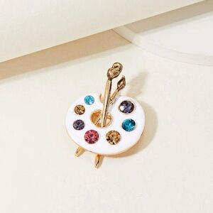 Paint Palette Brooch